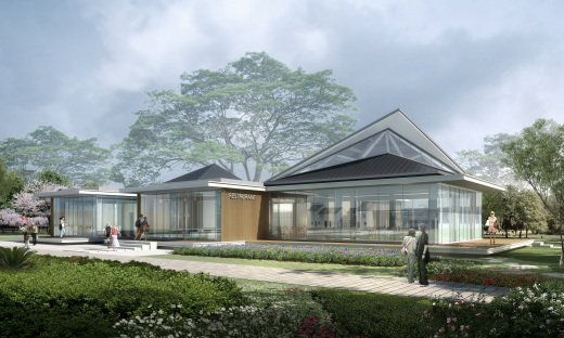 茶室餐饮cad平面立面+建筑su单体模型+效果图（亿象小站）缩略图